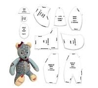 Costura Oso De Peluche Kit, Costura De Oso Memoria, Patrón De Costura De Oso Memoria, 10 Piezas Con Instrucciones Para Principiantes, Amigos, Padres, Maestros