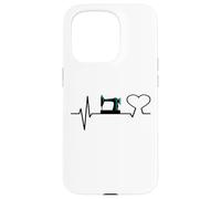 costurera Cardiogram costurera máquina de coser tejido aguja Carcasa para iPhone 15 Pro