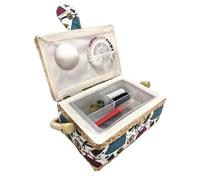 Costurero Pequeño con Accesorios de Costura, Caja de Costura Forrada en Tela con Compartimentos, Caja de Costura Completa, Regalo para Madres, Amigas, Hermanas, (Vestido, Pequeño)