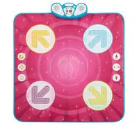 COSTWAY Alfombra de Baile, Tapete de Baile Electrónico para Niños y Niñas de 3+ Años, Alfombra Musical con 3 Modos de Juego, 8 Músicas de Fondo, Pantalla de Puntuación y Volumen Ajustable
