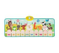 COSTWAY Alfombra Musical para Niños, Alfombra Musical Piano Plegable con 10 Llamadas de Animales, 10 Teclas de Piano, 10 Canciones Integradas, Base Antideslizante, Juguete Educativo para 3+ Años