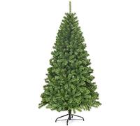 COSTWAY Árbol de Navidad 180cm Verde, Arbol de Navidad Abeto Artificial, PVC Ignífugo de 928 Rama, Arvore de Natal Automático Hogar Fiesta