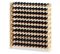 COSTWAY Botellero para 36 Botellas Soporte de Vino de Madera Botellero Apilable de 6 Niveles Estante del Vino para Salón Cocina Comedor (120 Botellas)