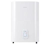 COSTWAY Calentador Agua Electrico 25L, Termo Electrico Vertical/Horizontal | Tanque Doble, Temperatura 30-75 ℃, Elemento Calefactor Seco, Válvula Seguridad,Baño Cocina, Blanco