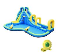 COSTWAY Castillo Hinchable para Niños con Tobogán Acuático 478x 366x242centímetros Infantil Castillo Inflable (con soplador)