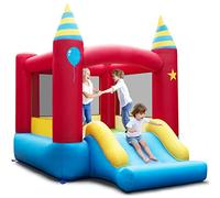 COSTWAY Castillo Hinchables Infantiles, 2 en 1 Castillo Hinchable para Niños 3 a 10 años, 260 x 195 x 205 cm, Insuflavel Crianças Interior Exterior (sin soplador)