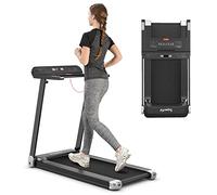 COSTWAY Cinta de Correr Plegable, Almohadilla para Caminar eléctrica, Motor eléctrico de 0,75 HP, 3 Modos y 12 programas, Pantalla LED, Velocidad de 0-12 km/h, controlada por aplicación, Altavoz