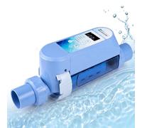COSTWAY Clorador Salino para Piscinas hasta 18 m³ con Teclas de Función | Clorador de Agua Salada con Ajuste en 5 Niveles, Producción de Cloro 4 g/h, Temporizador de 24 Horas y Autolimpieza