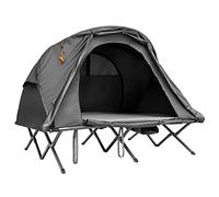 COSTWAY Cuna con Tienda de campaña para 2 Personas, Tienda de campaña con colchón de Aire autoinflable, Cubierta Impermeable, Bolsa de Transporte y Bolsa de Almacenamiento de Zapatos, 194 x 146 x 160