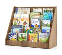 COSTWAY Libreria Montessori Infantil, Estantería Infantil de 5 Niveles, Estantería Infantil Libros con Dispositivos Anticaída, Mueble de Libros Infantiles para Habitación Infantil, Guardería