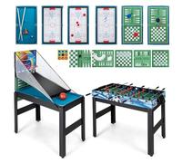COSTWAY Mesa Multijuegos, Mesa de Juego Combinada con Baloncesto, Billar, Ping Pong, Hockey, Shuffleboard, Bolos para Niños y Adultos para Fiesta, Sala de Juegos, Sala de Estar
