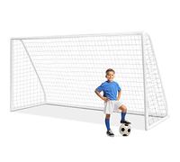 COSTWAY Portería Portátil para Niños, Red para Fútbol y Patio con Estructura en PVC Resistente, Fácil Montaje y Red para Entrenamiento