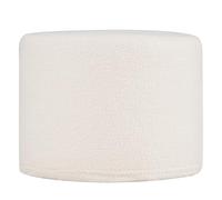 COSTWAY Puff Reposapies de 45 cm x 35 cm, Puff con Relleno Incluido de Espuma, Tejido de Hilo Enrollado, Funda Desmontable y Lavable a Máquina, Taburete Reposapiés para Sofá, Salón, Dormitorio, Beige