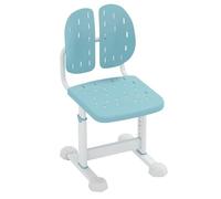 COSTWAY Silla Escritorio Infantil, Silla Juvenil para Escritorio con 5 Altura Ajustables, Doble Respaldo y Asiento Transpirable, Estructura Metálica, Asiento de Ordenador para Niños de 3+ Años (Azul)