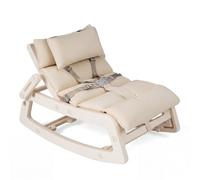 COSTWAY Silla Mecedora para Niños, Sillón Reclinable Infantil con Respaldo Ajustable, Cojín Extraíble y Lavable, Arnés de Seguridad, Mecedora para Niños de 6+ Meses, Guardería Sala de Juegos (Beige)