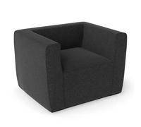 COSTWAY Sofá Hinchable, Sillón Inflable Portátil con Funda Desmontable, Amplios Reposabrazos y Asiento Espacioso, Silla Sofá Inflable Individual para Salón, Dormitorio, Oficina, 104x81x67 cm (Gris)