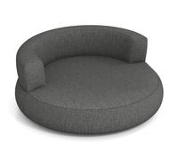 COSTWAY Sofá Hinchable XL, 160 x 164 x 61,5 cm, Sofá Cama Redonda Inflable con Funda Desmontable, Zona Espaciosa y Reposabrazos Amplios, Sillón Hinchable para Salón, Dormitorio, Oficina (Gris)