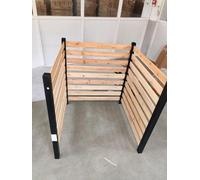 COSTWAY Valla de Privacidad de Madera Abeto, 3 Paneles, 980 x 1070 mm, Valla Ocultacion Jardin Exterior, Pantalla de Privacidad Aire Acondicionado Jardín, Psicina