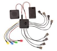 COSVOX Paquete de luz y sonido para cosplay, chip de sonido MP3 grabable con 4 botones, memoria de 8 MB y 4 LED de colores. Añade música o efectos de sonido a tus accesorios, accesorios y réplicas de