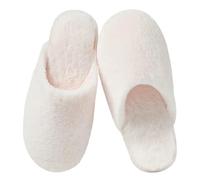 Coswind Zapatillas Mujer Hombre Casa Casual Pantuflas Invierno Antideslizantes Peluche Confort Cómodas Retro Interior Exterior Leche Blanca 270