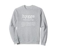 Cosy and Comfy Danish Definition of Hygge Sudadera, Unisex para Adultos, Gris Jaspeado, L