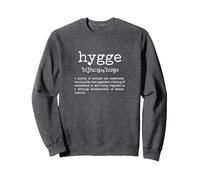 Cosy and Comfy Danish Definition of Hygge Sudadera, Unisex para Adultos, Jaspeado Oscuro, XL