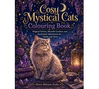 Cosy Mystical Cats Colouring Book: Magical Felines, Moonlit Gardens and Enchanted Adventures for Adults and Teens