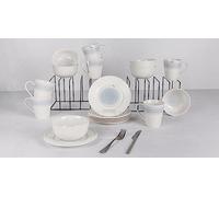Cosy & Trendy Brindisi Sea Porcelain Breakfast Service, 18 piezas, 6 personas