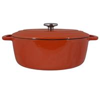 Cosy & Trendy - Cacerola ovalada (hierro fundido, esmaltado, 6,3 L, óxido, 21 x 24 x 12 cm)