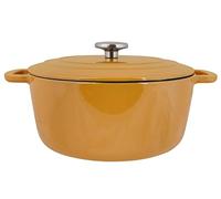 Cosy & Trendy - Olla de hierro fundido esmaltado (6,15 L, ámbar Gold-D28 x H13 cm)