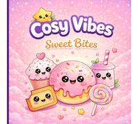 Cosy Vibes: Sweet Bites: A Cute and Relaxing Colouring Book for Kids and Adults | Kawaii Desserts, Stress Relief & Cozy Fun