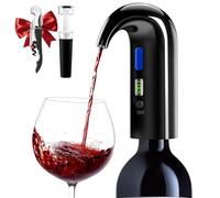 Cosyall Decantador de vino eléctrico, dispensador de aireador - Negro