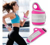 Cosybreeze Peso de Muñeca Pesas para Muñecas 3 kg 1 par Pesas para Muñequeras Pesas de Muñeca para Ejercicios de Fitness Caminar Gym Rosa