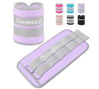 Cosybreeze Peso de Tobillo Pesas para Tobillos 10 kg 1 par Pesas para Tobillo y Muñecas Pesas Tobillos Tobilleras con Peso para Ejercicios de Fitness Caminar Morado Claro