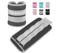 Cosybreeze Peso de Tobillo Pesas para Tobillos 10 kg 1 par Pesas para Tobillo y Muñecas Pesas Tobillos Tobilleras con Peso para Ejercicios de Fitness Caminar Gris