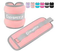 Cosybreeze Peso de Tobillo Pesas para Tobillos 3 kg 1 par Pesas para Tobillo y Muñecas Pesas Tobillos Tobilleras con Peso para Ejercicios de Fitness Caminar Rosa Claro