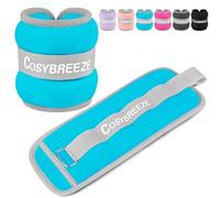 Cosybreeze Peso de Tobillo Pesas para Tobillos 3 kg 1 par Pesas para Tobillo y Muñecas Pesas Tobillos Tobilleras con Peso para Ejercicios de Fitness Caminar Azul Claro