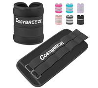 Cosybreeze Peso de Tobillo Pesas para Tobillos 8 kg 1 par Pesas para Tobillo y Muñecas Pesas Tobillos Tobilleras con Peso para Ejercicios de Fitness Caminar Negro