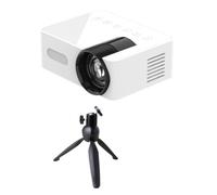 CosyCaya Proyector LED HD 1080P Mini Proyector InaláMbrico para TeléFono MóVil con Soporte para Proyector Reproductor de VíDeo PortáTil para Cine en Casa-B