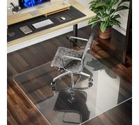 COSYLAND Alfombrillas Totalmente Transparentes para sillas de Oficina, para Cualquier Suelo de Madera Dura, Protector Transparente Multiusos para el hogar y la Oficina, 48 x 59 Pulgadas, Rectangular