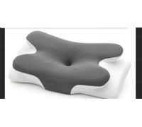 COSYLAND Almohada Cervicales y Cuello - Espuma Viscoelástica, Diseño Mariposa con Soporte Ergonómico y Transpirable, para Dormir de Lado, Boca Arriba y Boca Abajo, 63 x 34 x 10,9/13 cm, Azul