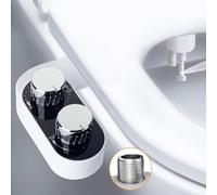 COSYLAND Bidet para WC - Inodoro Japones - Baño Japones - Adaptador Bidet Para Inodoro con Chorro de Agua Doble Boquilla - Chorro agua wc No Eléctrico - Presión Ajustable - Instalación Rápida