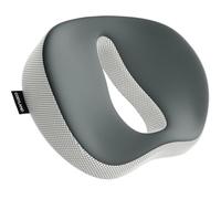 COSYLAND Cojin Silla Oficina Ergonómico de Espuma Viscoelástica, Cojín Asiento en Forma U para Oficina, Gaming y Coche, Base Antideslizante con Funda Lavable, Gris, 46×38x10 cm