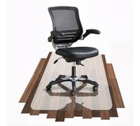 COSYLAND Protector de Suelo para Silla con Ruedas, Alfombra Transparente de Alta Claridad 90 x 120 cm, Tapete de PVC para Oficina, Parquet, Escritorio o Gaming, Antiarrayado y Duradero，Plegable