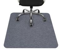 COSYLAND Protector de Suelo para Silla de Ruedas 120x90 cm, Alfombrilla Protectora para Silla de Oficina o Gaming, Apta para Suelo Duro, Gris Claro