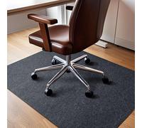 COSYLAND Protector de Suelo para Silla de Ruedas 120x90 cm, Alfombrilla Protectora para Silla de Oficina o Gaming, Apta para Suelo Duro, Classic Gris, Plegable