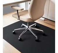 COSYLAND Protector de Suelo para Silla de Ruedas 120x90 cm, Alfombrilla Protectora para Silla de Oficina o Gaming, Apta para Suelo Duro, Classic Negro, Plegable