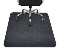COSYLAND Protector de Suelo para Silla de Ruedas 120x90 cm, Alfombrilla Protectora para Silla de Oficina o Gaming, Apta para Suelo Duro, Gris Oscuro