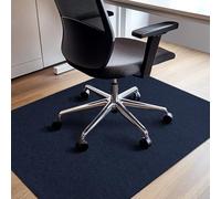 COSYLAND Protector de Suelo para Silla Ruedas 90x120 cm - Alfombra para Silla de Escritorio y Gaming - Tapete Antideslizante para Oficina - Alfombrilla Protectora para Suelos Duros - Azul Oscuro