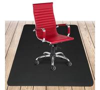 COSYLAND Protector de Suelo para Silla Ruedas 90x120 cm - Alfombra para Silla de Escritorio y Gaming - Tapete Antideslizante para Oficina - Alfombrilla Protectora para Suelos Duros - Negro Oscuro